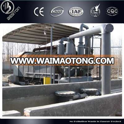 hot sale large capacity with non pollution auto feeding style waste plastic / rubber pyrolysis line