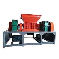 Recycling Rubber Double Shaft Crush Mechanical Tire Shredder