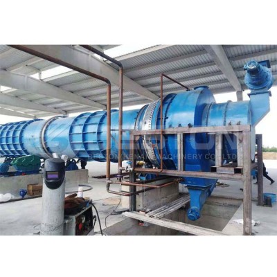 Horizontal biomass treatment carbonization charcoal furnace for sale