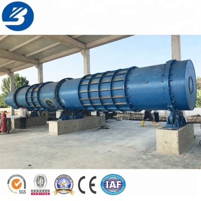 Smokeless charcoal carbonization rotary kiln plants for india sale