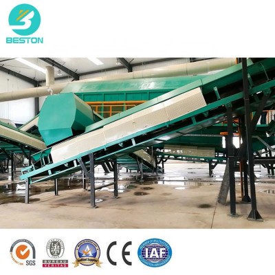 Manuel living solid waste sorting and compost production line